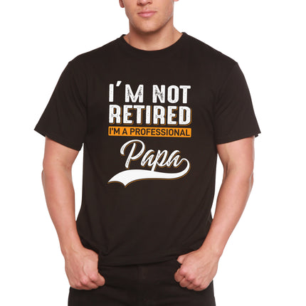 I'm not Retired Men's Bamboo Viscose/Organic Cotton Short Sleeve Graphic T-Shirt