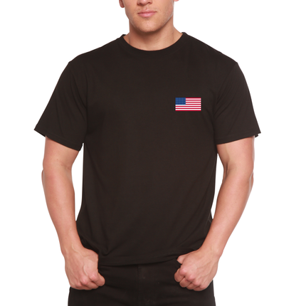 American Flag Men's Bamboo Viscose/Organic Cotton Short Sleeve Graphic T-Shirt