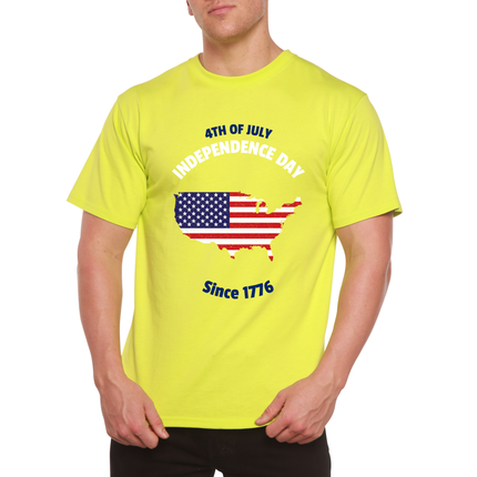 4th of July Men's Bamboo Viscose/Organic Cotton Short Sleeve Graphic T-Shirt