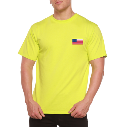 American Flag Men's Bamboo Viscose/Organic Cotton Short Sleeve Graphic T-Shirt