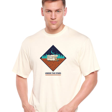 Under The Stars Men's Bamboo Short Sleeve Printed T-Shirt