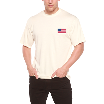 American Flag Men's Bamboo Viscose/Organic Cotton Short Sleeve Graphic T-Shirt
