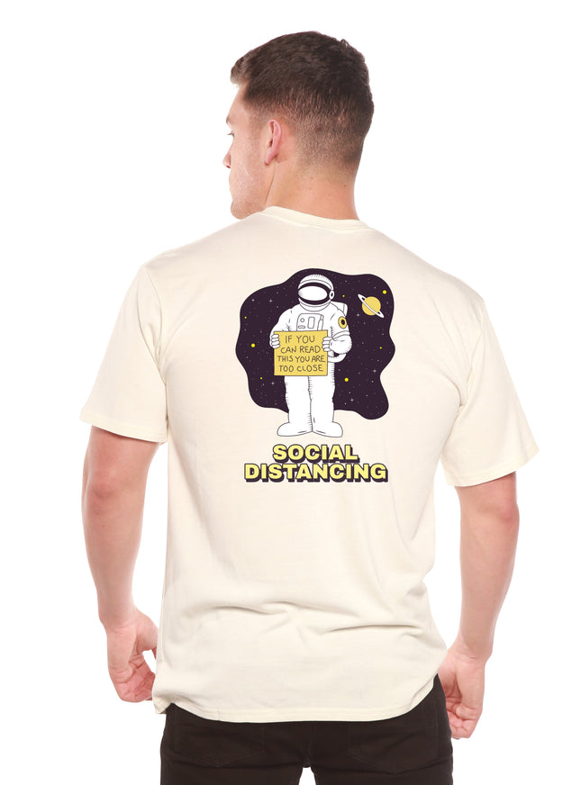 Social Distancing Men's Bamboo Short Sleeve Printed T-Shirt