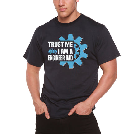 Trust Me I'm a Engineer Dad Men's Bamboo Viscose/Organic Cotton Short Sleeve Graphic T-Shirt