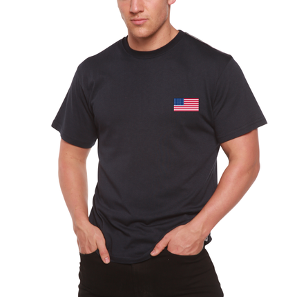 American Flag Men's Bamboo Viscose/Organic Cotton Short Sleeve Graphic T-Shirt