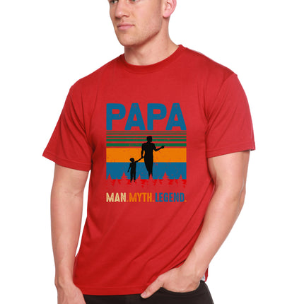 Papa Man, Myth, Legend Men's Bamboo Viscose/Organic Cotton Short Sleeve Graphic T-Shirt