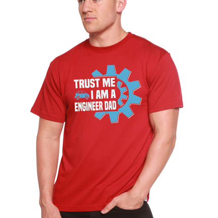 Trust Me I'm a Engineer Dad Men's Bamboo Viscose/Organic Cotton Short Sleeve Graphic T-Shirt