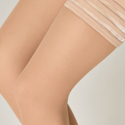 Fantasy Stockings Conte Cabaret - Openwork Elastic Band and Tulle Effect