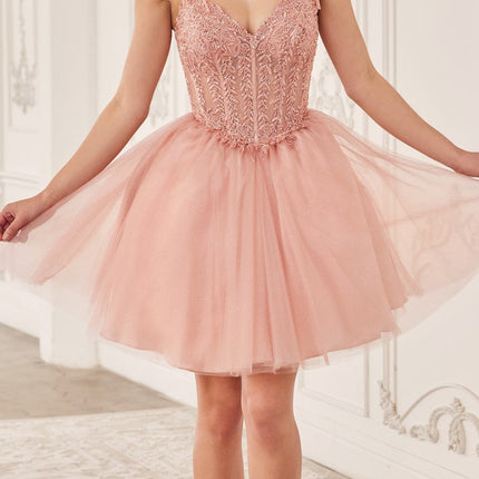 Ladivine CD0236 Short A-Line Tulle Homecoming Dress