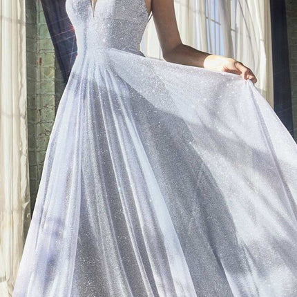 Cinderella Divine CD205 A-Line Ball Gown Glitter Finish Sweetheart Neckline