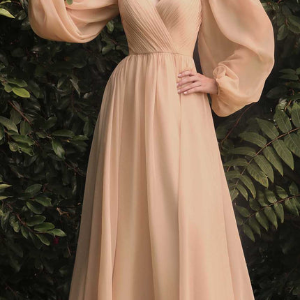Cinderella Divine CD243 Long Sleeve A-Line Dress
