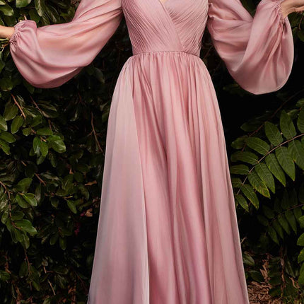 Cinderella Divine CD243 Long Sleeve A-Line Dress