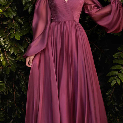 Cinderella Divine CD243 Long Sleeve A-Line Dress