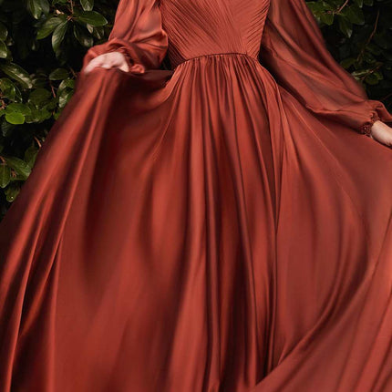 Cinderella Divine CD243 Long Sleeve A-Line Dress
