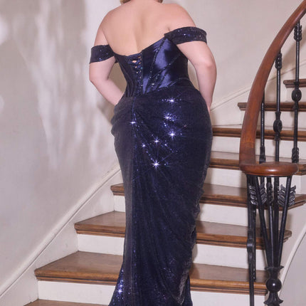 Ladivine CD422C Off Shoulder Sculpted Satin Corset