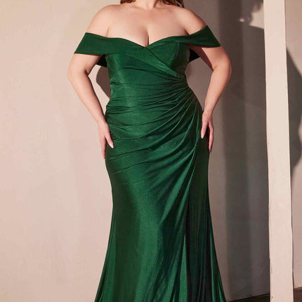 Ladivine CD790C Dress Off the Shoulder Stretch Spandex Curve Gown