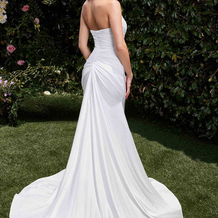 Ladivine CD796W Dress Stretch Spandex Fitted Halter Bridal Gown