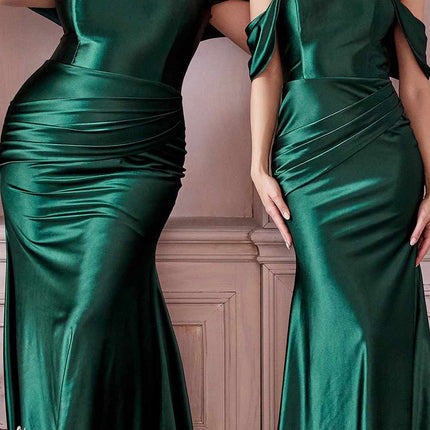 Cinderella Divine CH163C Strapless Off the Shoulder Fitted Gown