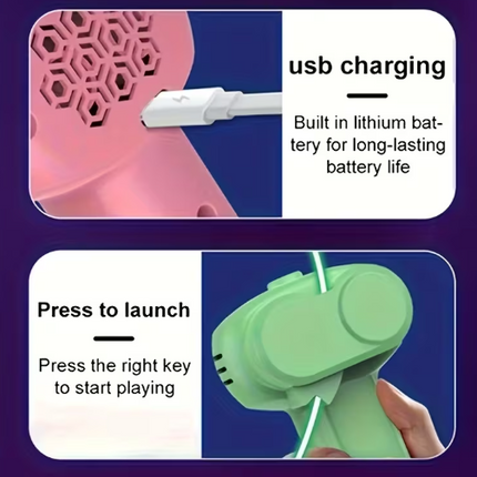 Handheld Luminous Rope Transmitter – USB Rechargeable, Stress Relief
