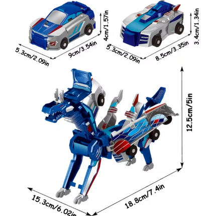 Car & Transforming Dinosaur Toy – Crash-Proof Manual