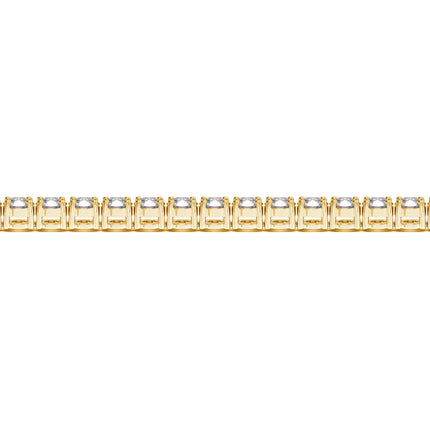 Lab Grown Round Diamond Tennis Bracelet in 14k Yellow Gold (10 cctw F/G  VS2/SI1)