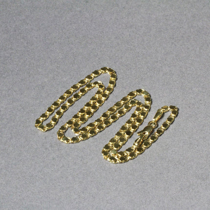 2.9mm 14k Yellow Gold Heart Chain