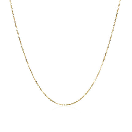 14k Yellow Gold Cable Link Chain 0.5mm
