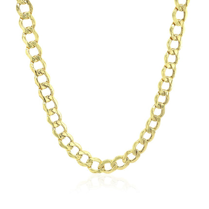 5.3mm 10k Yellow Gold Curb Chain