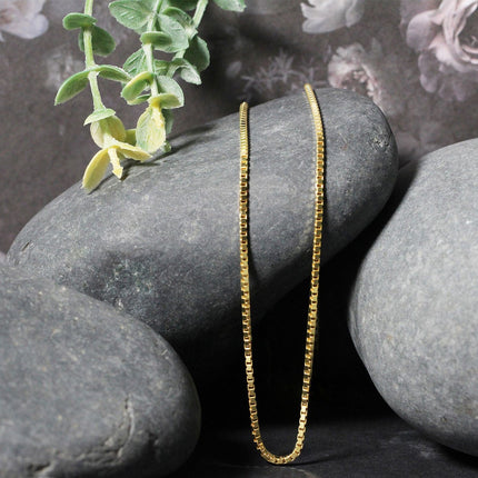 1.6mm 14K Yellow Gold Classic Box Chain