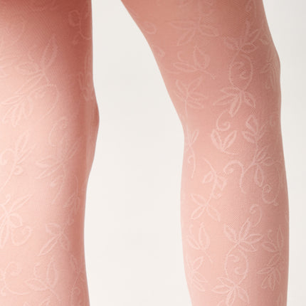 Conte Tights for girls Ketty 40 Den - Floral Pattern