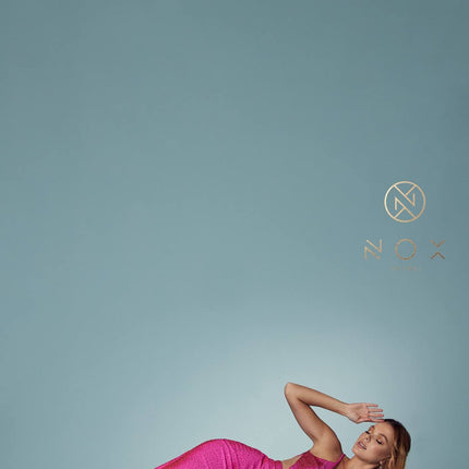 Nox Anabel E1003 Sexy Mermaid beaded Gown  Plunging Neckline