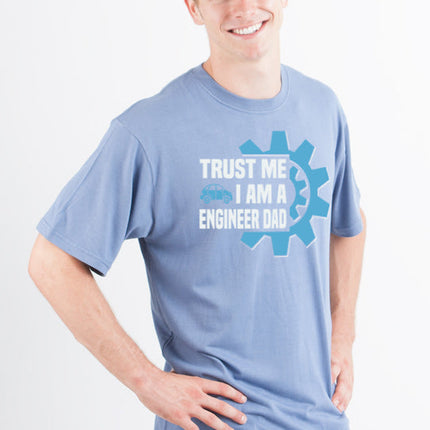 Trust Me I'm a Engineer Dad Men's Bamboo Viscose/Organic Cotton Short Sleeve Graphic T-Shirt