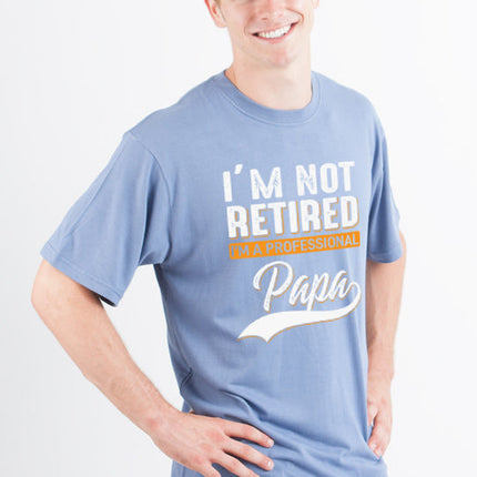 I'm not Retired Men's Bamboo Viscose/Organic Cotton Short Sleeve Graphic T-Shirt
