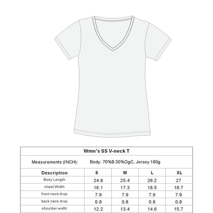 Be Kind Printed Women's Bamboo Viscose/Cotton V-Neck Cap Sleeve T-Shirt