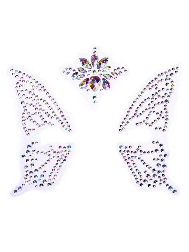 Fairy Face Jewels Sticker - Clear - O/S