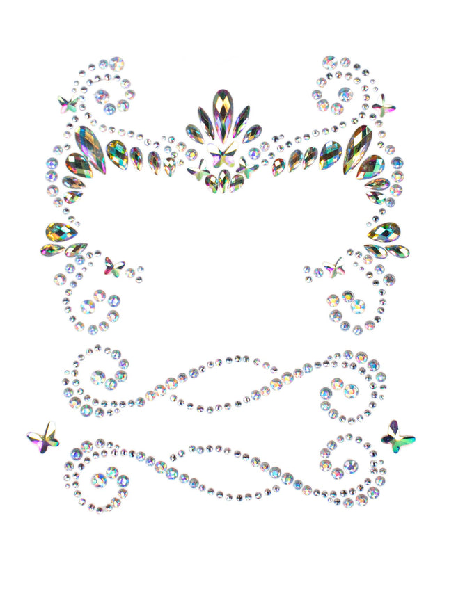 Pixie Face Jewels Sticker - Clear - O/S