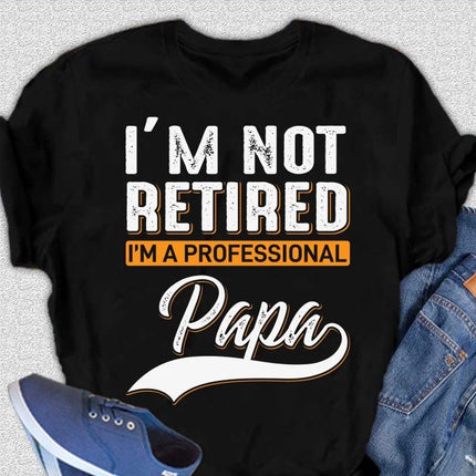 I'm not Retired Men's Bamboo Viscose/Organic Cotton Short Sleeve Graphic T-Shirt