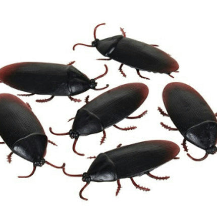 12 Fake Cockroaches Realistic Rubber Roach Gag Joke Prank
