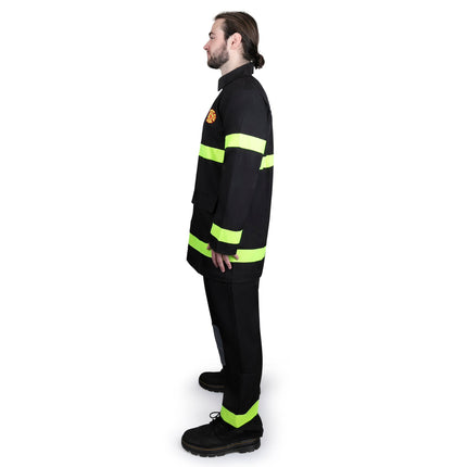 Adult Firefighter Costume with Jacket, Hat and Rescue Uniform