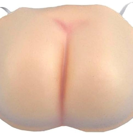 Flesh Like Fake Butt Buttocks Nude Color Foam Tie on Accessory