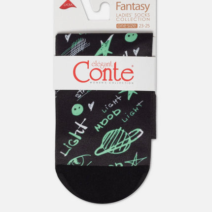 Dense Socks Conte Fantasy 913 - Moon Pattern