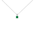 White.Gold / 18 / Green Emerald