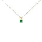 Yellow.Gold / 18 / Green Emerald