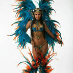 Turquoise / Orange / One Size