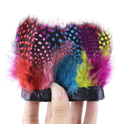Natural Pearl Feather Fringe Trim 5-8cm