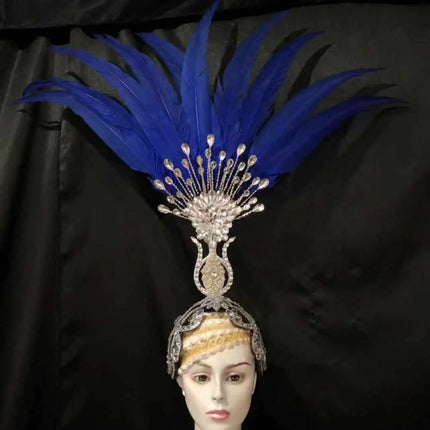 The Stardust Aurora – Premium Feathered Samba Carnival Headdress
