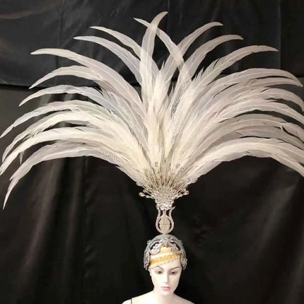 The Stardust Aurora – Premium Feathered Samba Carnival Headdress