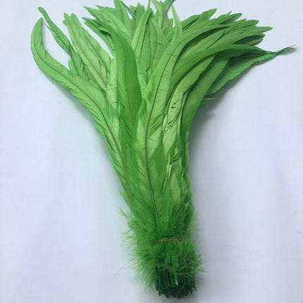 100pcs Natural Rooster Tail Feathers 10-16" Stage Performance Costume Plumes