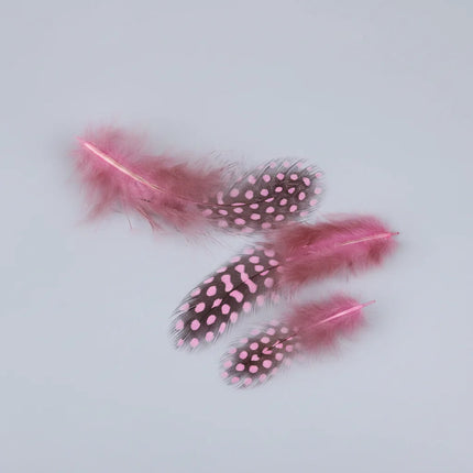 Natural Spotted Guinea Fowl Feathers 100PC