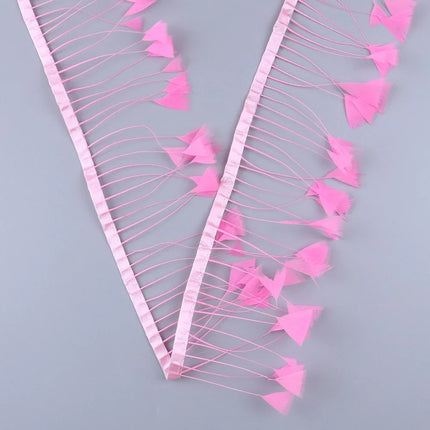 Turkey Feathers Trim Ribbon Fringe
